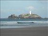 Godrevy Lighthouse in the sun
